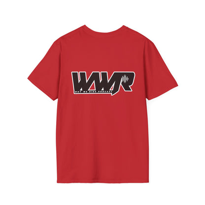 Why We Ride Podcast Adult T-Shirt